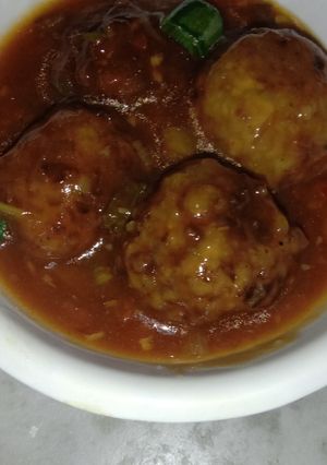 A picture of Cabbage kofta.