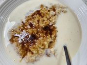 Gambar bubur oat sarapan