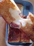 Caramel mozzarella toast