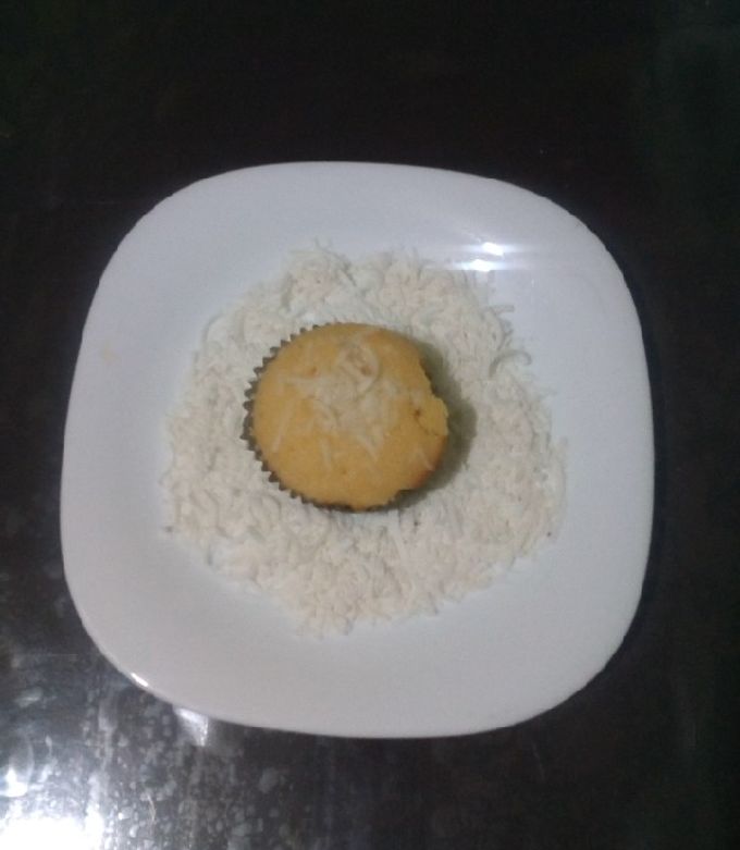 Una foto de Cupcakes de crema de coco