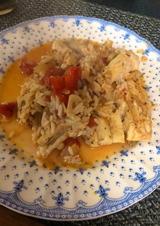 Una foto de Arroz a la portuguesa