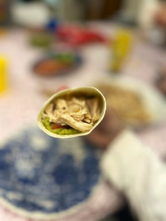 Una foto de Fajitas de pollo asado de aprovechamiento