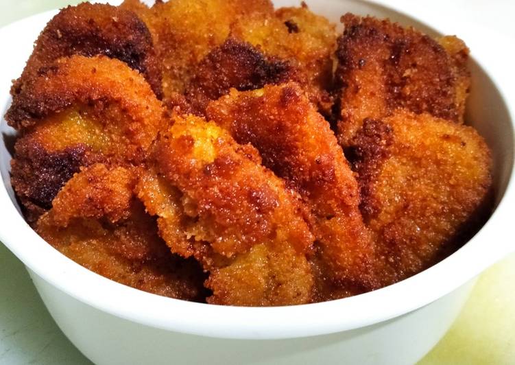 Resep Pisang goreng tepung roti Anti Gagal