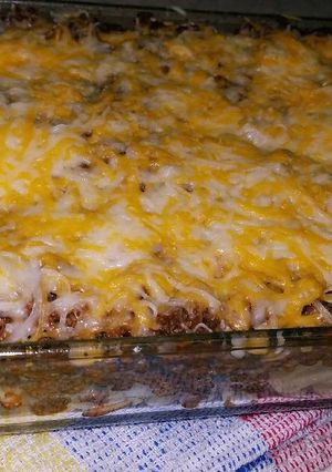 Una foto de Lasaña con pasta de macarron