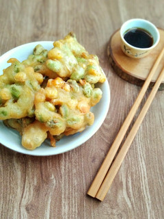 Foto resep Tempura Edamame (with Mentsuyu Sauce)