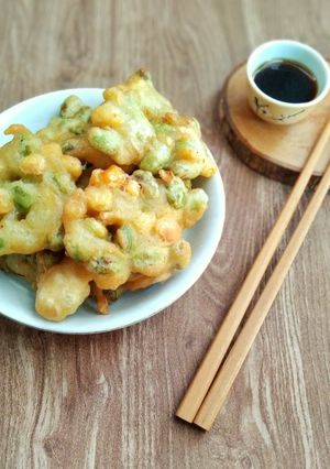 Foto resep Tempura Edamame (with Mentsuyu Sauce)
