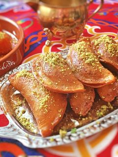 صورة لوصفة قطايف بالقشطة
