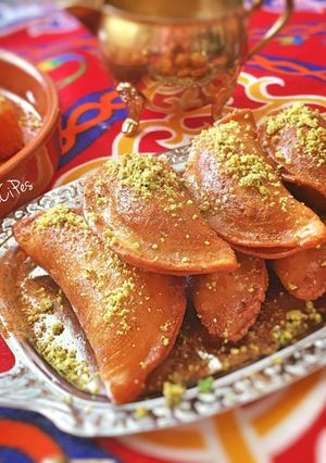 صورة لوصفة قطايف بالقشطة