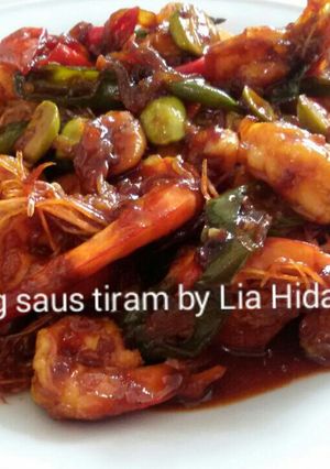 Foto resep Udang Petai Saus Tiram 