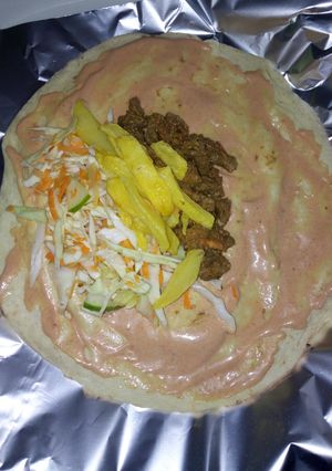 A picture of Shawarma.
