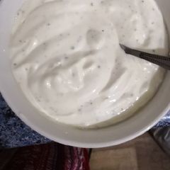 A picture of Home made mayonnaise.