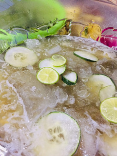 A picture of Pineapple mock tail.