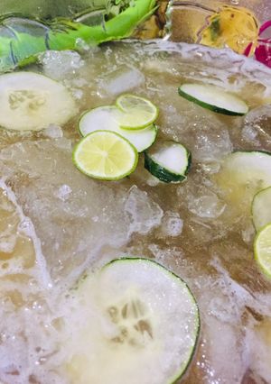 A picture of Pineapple mock tail.