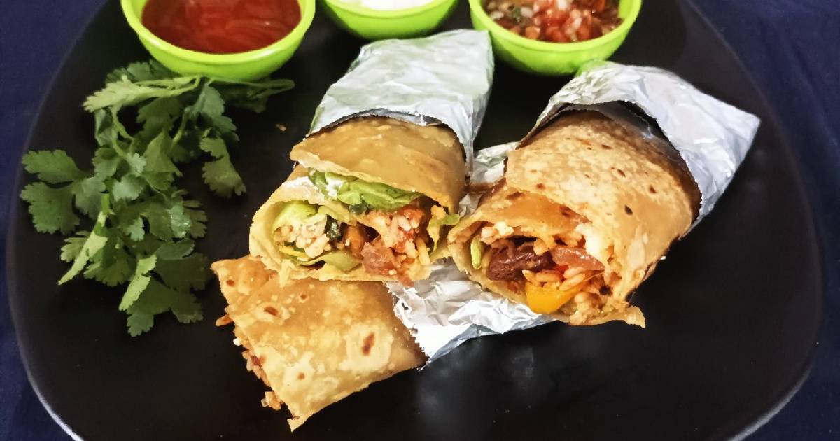 Mexican burrito roll Recipe by Purvi Modi Cookpad