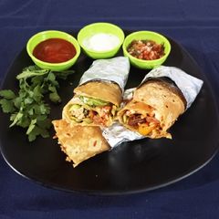 Mexican burrito roll A picture of Mexican burrito roll.