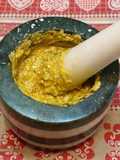 Squash Blossom Pesto (Made with a Mortar and Pestle)