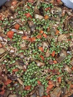 Una foto de Paella de verduras