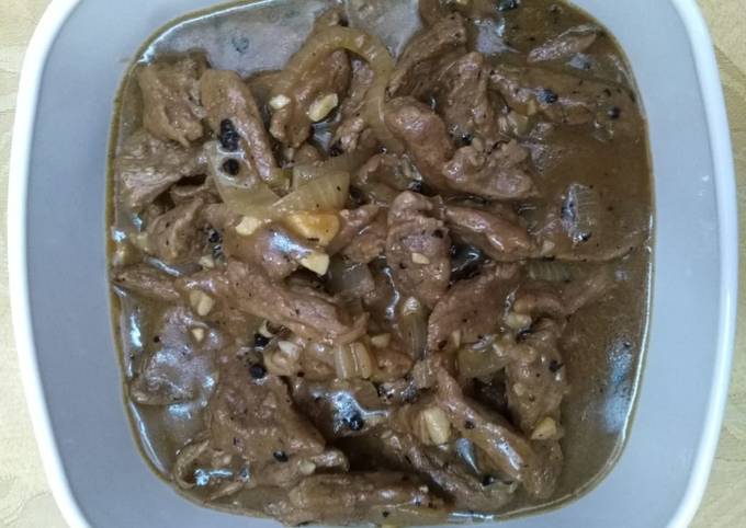 Daging sapi masak lada hitam