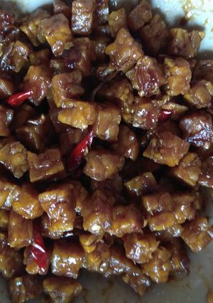 Foto resep Oreg tempe pedas manis