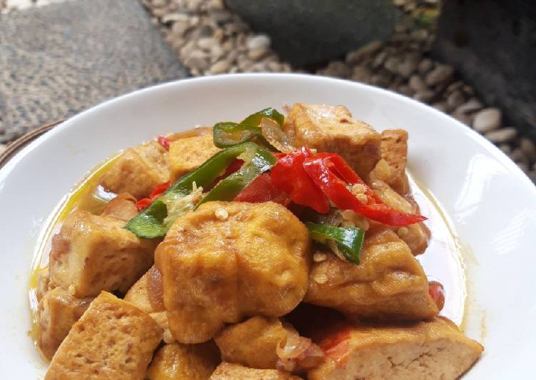 Tahu Kecap Cabe Hijau