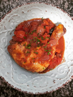 Una foto de Pollo a la cazadora