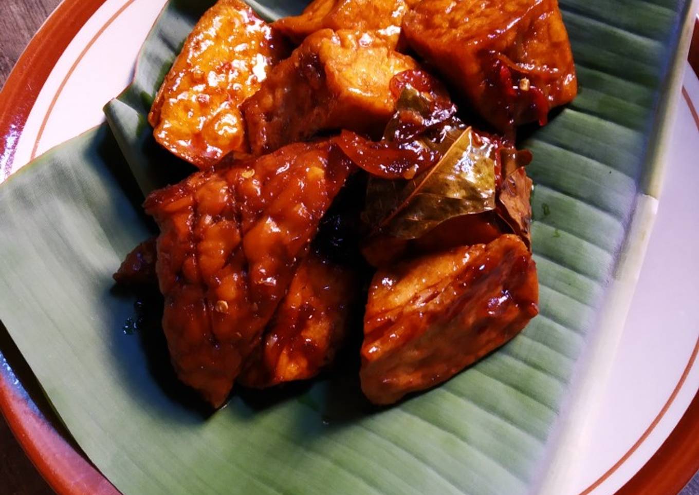 Tahu tempe bacem