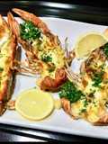 Crayfish thermidor กุ้งเครย์ฟิช แตร์มิดอร์