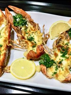 รูปของ Crayfish thermidor กุ้งเครย์ฟิช แตร์มิดอร์
