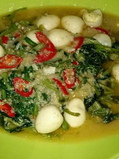 Foto resep Cah kangkung telur puyuh