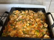 Una foto de bifes de pollo