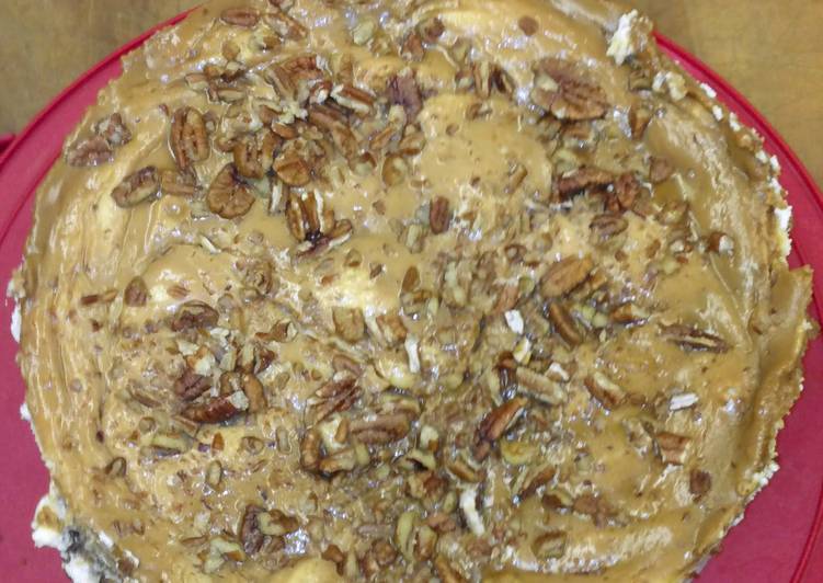 Recipe of Super Quick Homemade Carmel swirl cheese cake