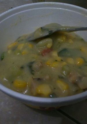 Foto resep Krim sup ayam jagung brokoli