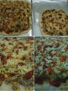 Foto resep Tunamelt dan Carbonara pizza ala dapur sederhana