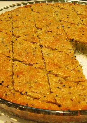 صورة لوصفة طريقة عمل الحلبة بالسميد