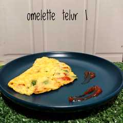 Omelette 1 telur-レシピのメイン写真