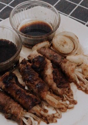 Foto resep Beef Enoki Roll