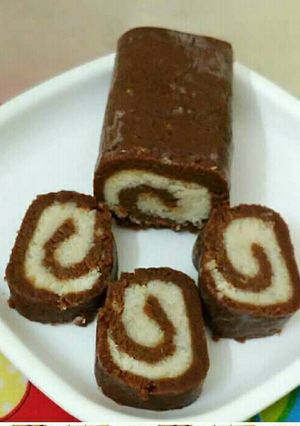 A picture of Chocolate Swiss roll.