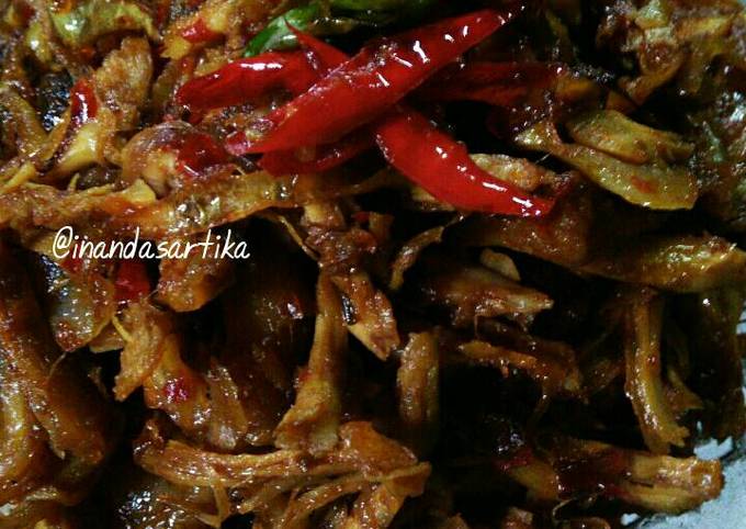 Ayam Suwir Pedas Manis foto resep utama