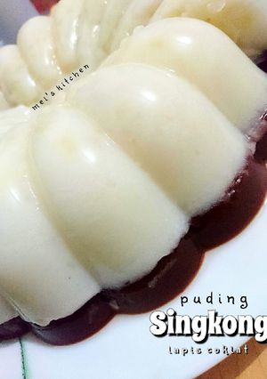 Foto resep Puding Singkong Lapis Coklat