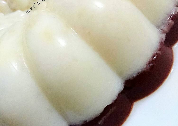 Resep masakan Puding Singkong Lapis Coklat | Langkah Membuat Puding Singkong Lapis Coklat Yang Mudah Dan Praktis