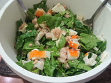 Ensalada de espinacas frescas