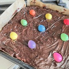 A picture of Easter Mini Egg Brownies.