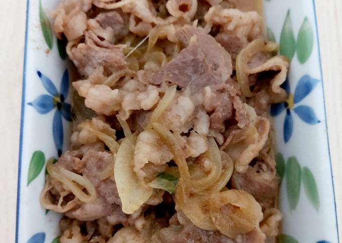 Tumis daging ala yoshinoya