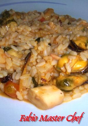 Foto di Risotto con Calamari, Cozze e Gamberetti