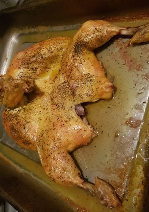 Una foto de Pollo asado especiado