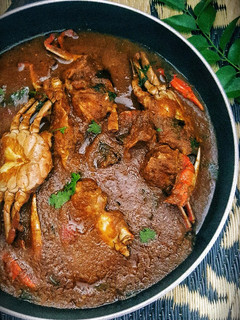 A picture of Grandma's Spicy Crab Curry.