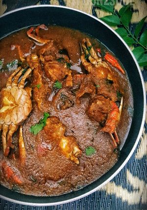 A picture of Grandma's Spicy Crab Curry.