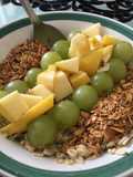 Bowl de avena con frutas