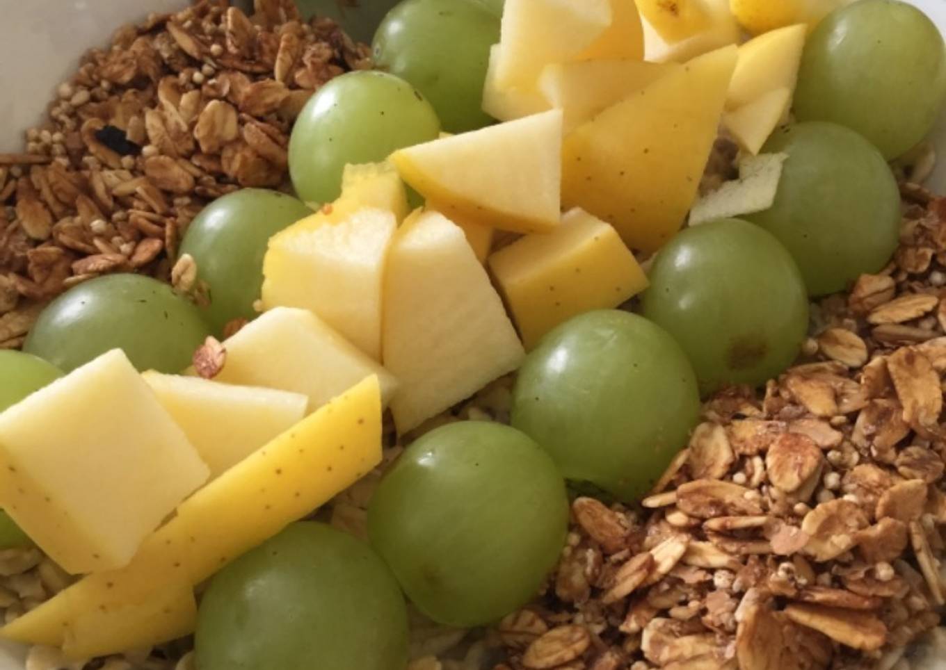 Bowl de avena con frutas