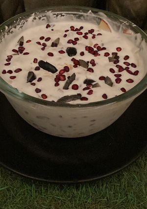 फ़्रूट क्रीम (fruit cream recipe in Hindi) रेसिपी मुख्य फोटो